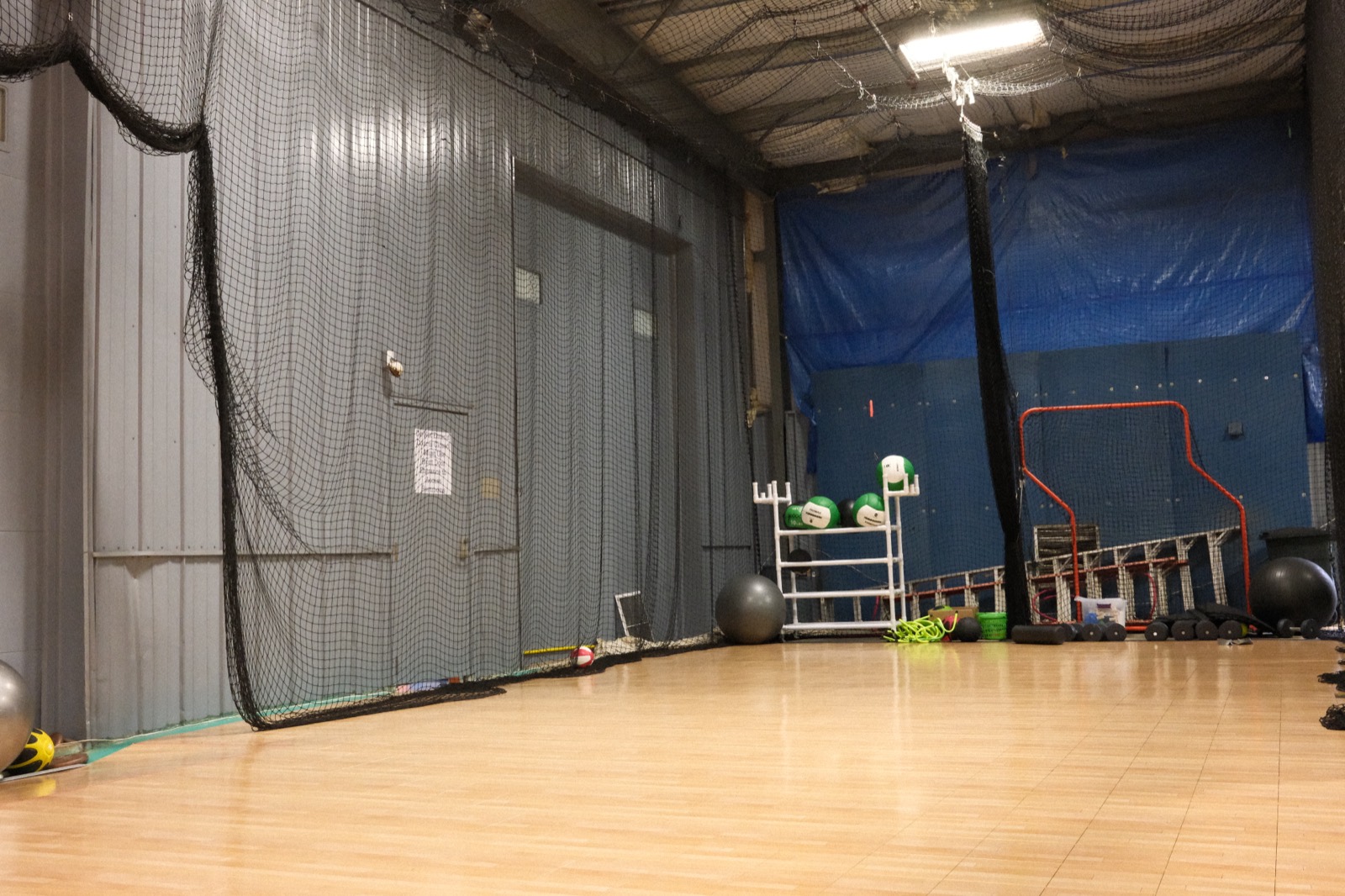 Training equipment inside the Sports and Courts field house